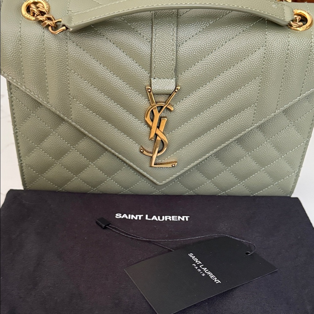 Saint Laurent Envelop Grain De Poudre - Medium
